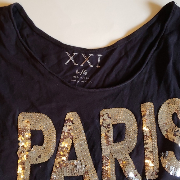 FOREVER 21 SEQUINS "PARIS" Top... - Picture 3 of 4